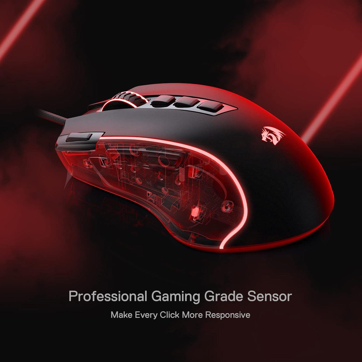 Redragon M612-RGB Predator 8000DPI Oyuncu Mouse