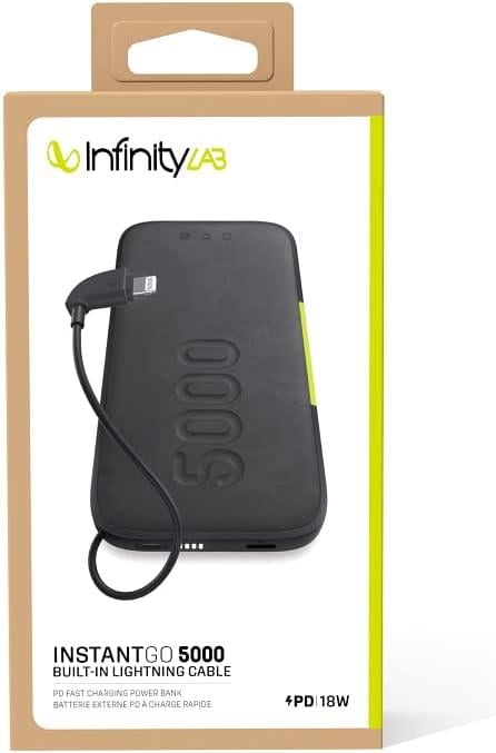 OUTLET Infinitylab by Harman - InstantGo Powerbank 5000 mAh, Lightning, Siyah
