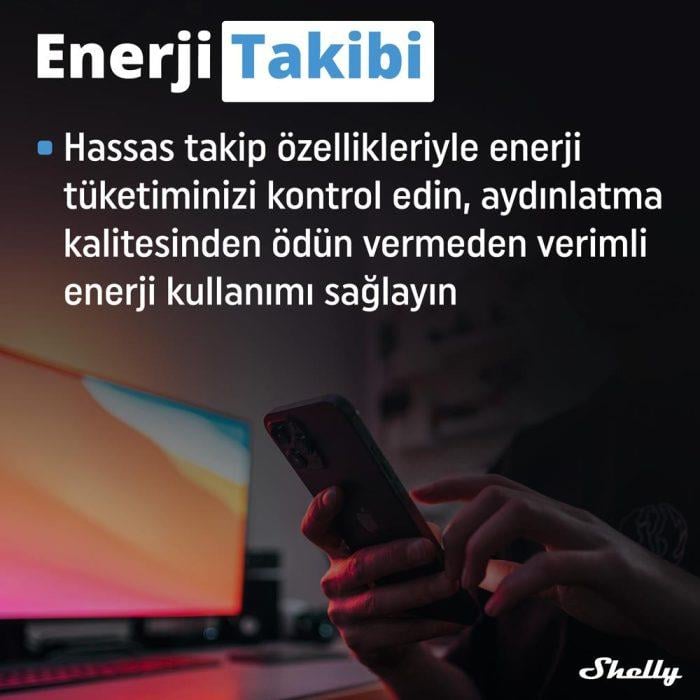 Shelly Plus RGBW PM Akıllı LED Renk ve Parlaklık Kontrol Rölesi