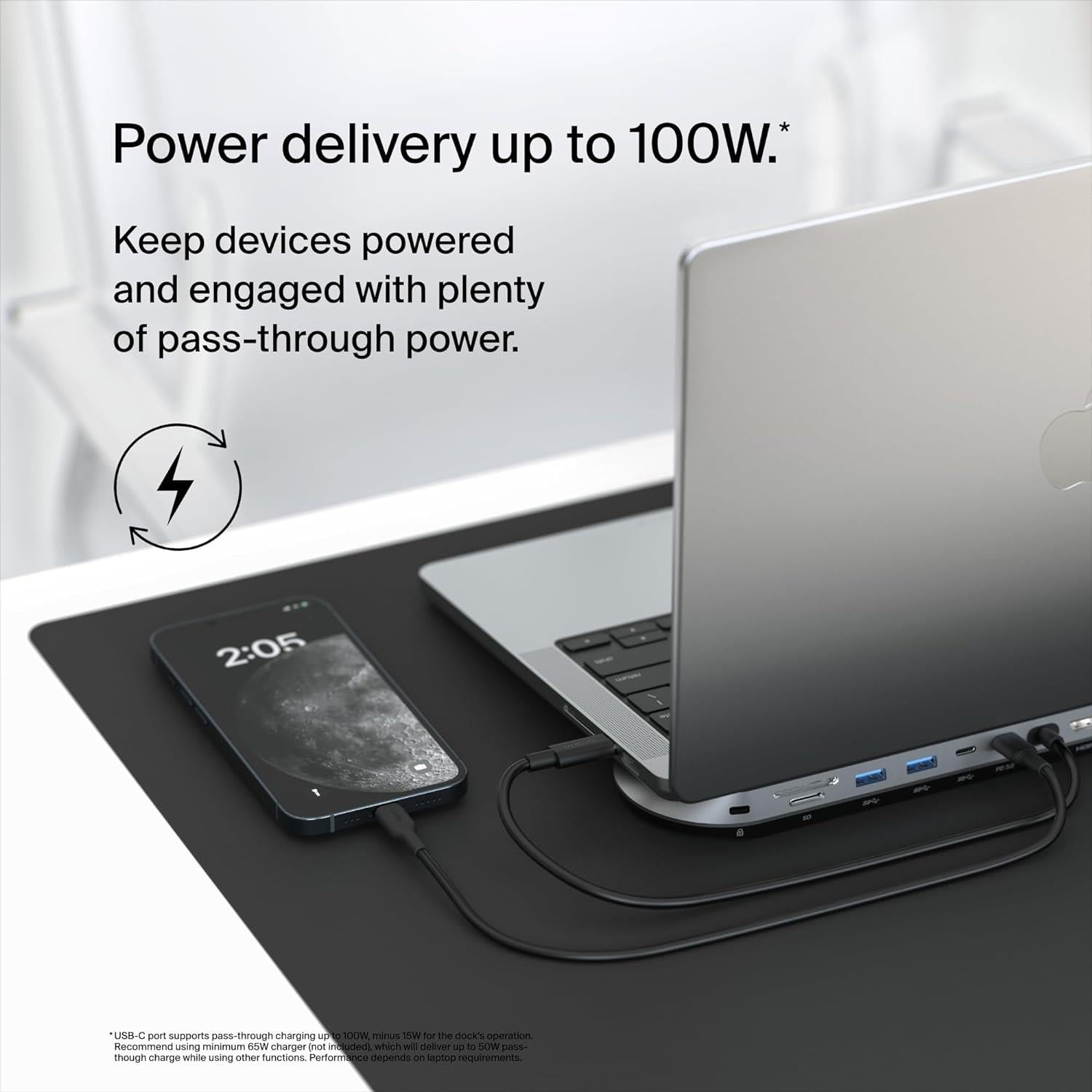 Belkin 11'i 1 Arada Evrensel USB-C Pro  Bağlantı İstasyonunu - INC014btSGY