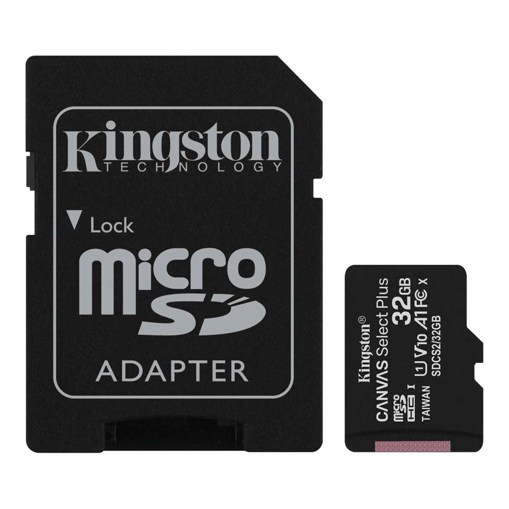 Kingston 32GB Micro SD Canvas 100MB/s SDCS2/32GB