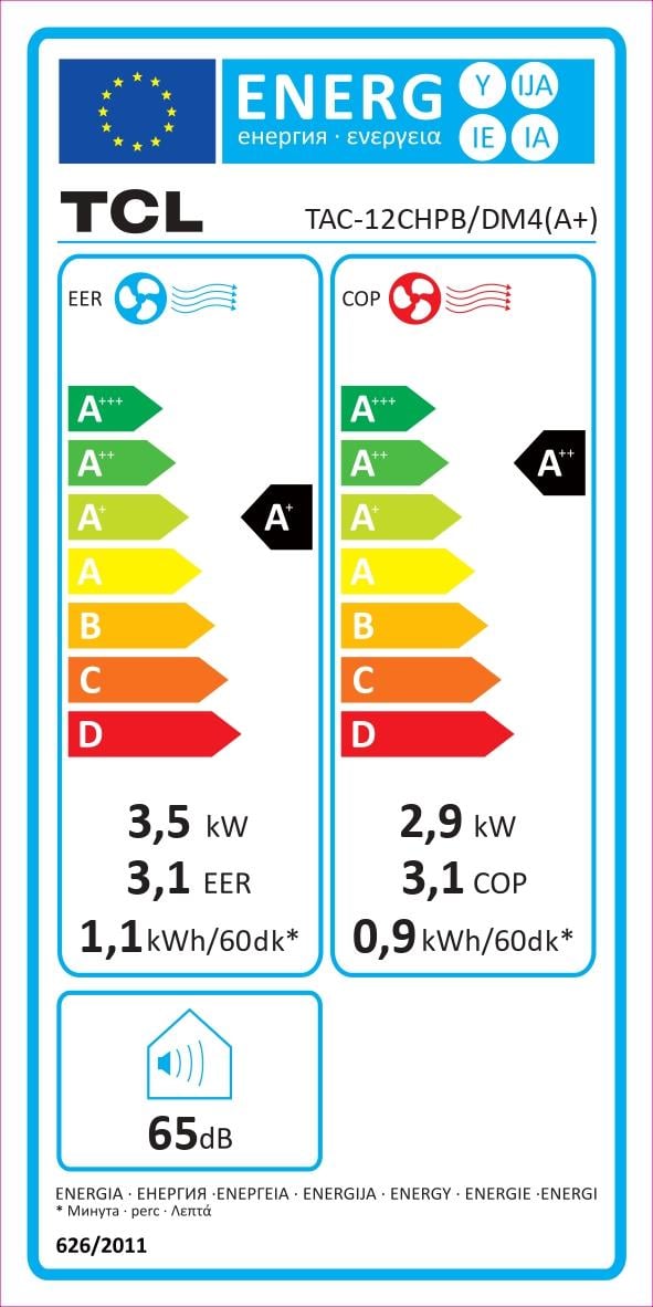 TCL 12.000 BTU Klima – A+ Enerji Sınıfı, Portatif, Sessiz ve Verimli Performans (TAC-12CHPB/DM4(A+))