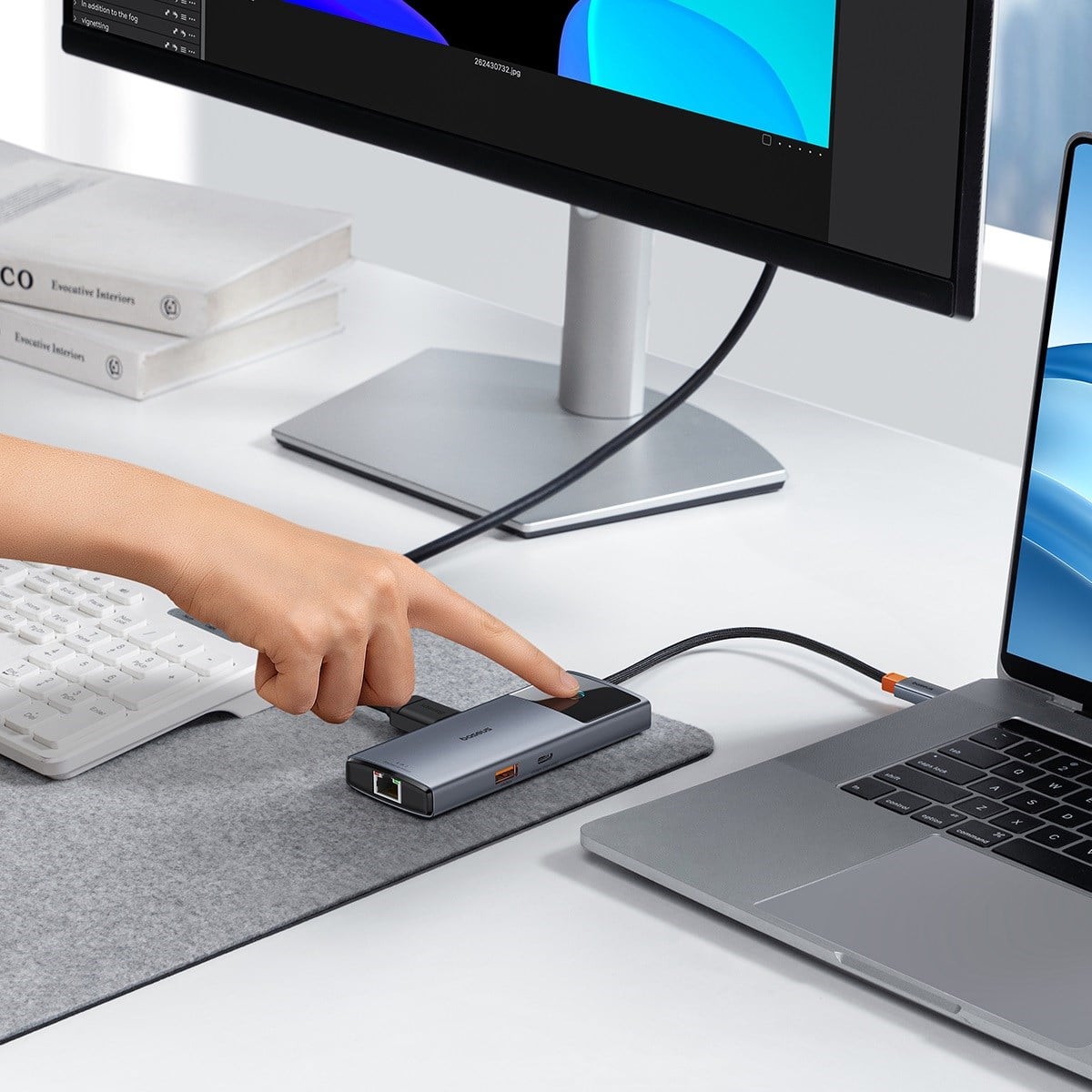 Baseus Metal Gleam II 6-in-1 USB HUB 4K@60Hz HDMI, 10Gbps USB-C, 100W