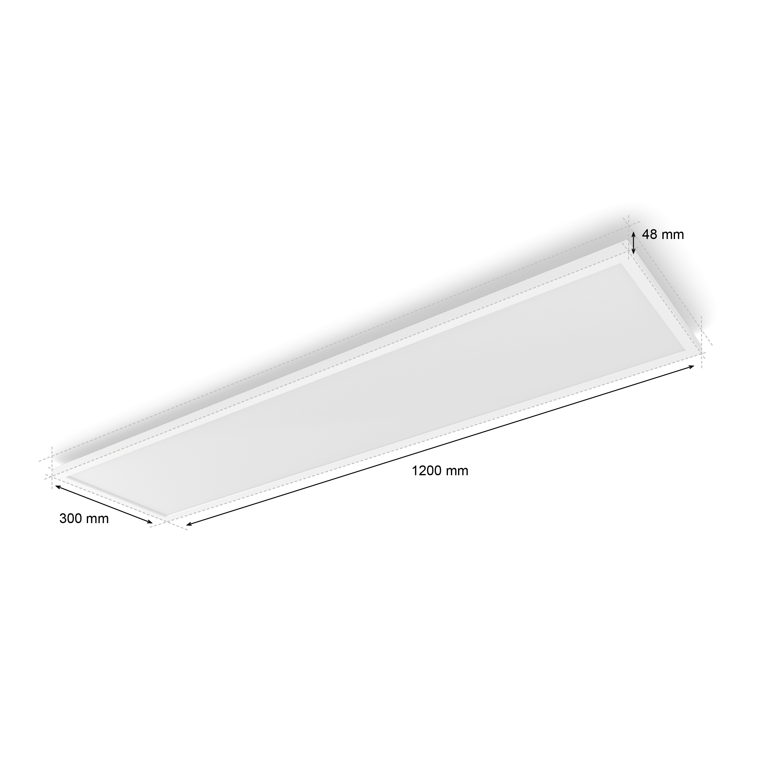 Philips Hue Surimu Beyaz Sıva Üstü RGB Akıllı LED Dikdörtgen Panel Tavan Armatürü 120x30cm  4150 Lumen