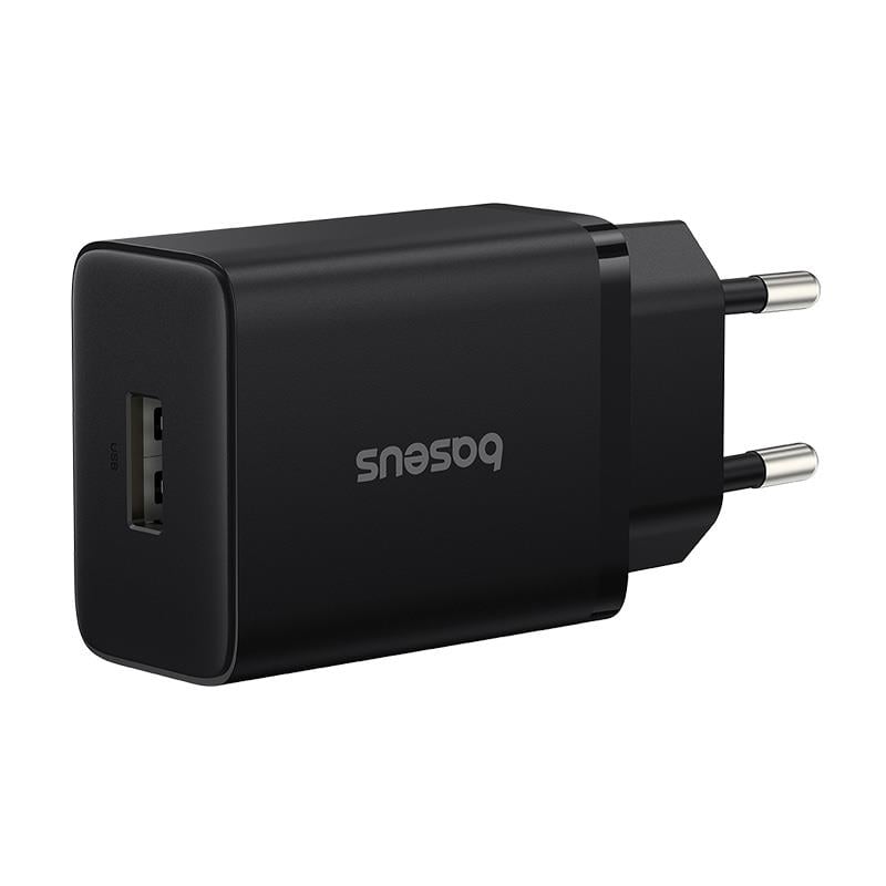 Baseus Cube Fast QC 3.0 18W USB-A Hızlı Şarj Aleti Cluster Black