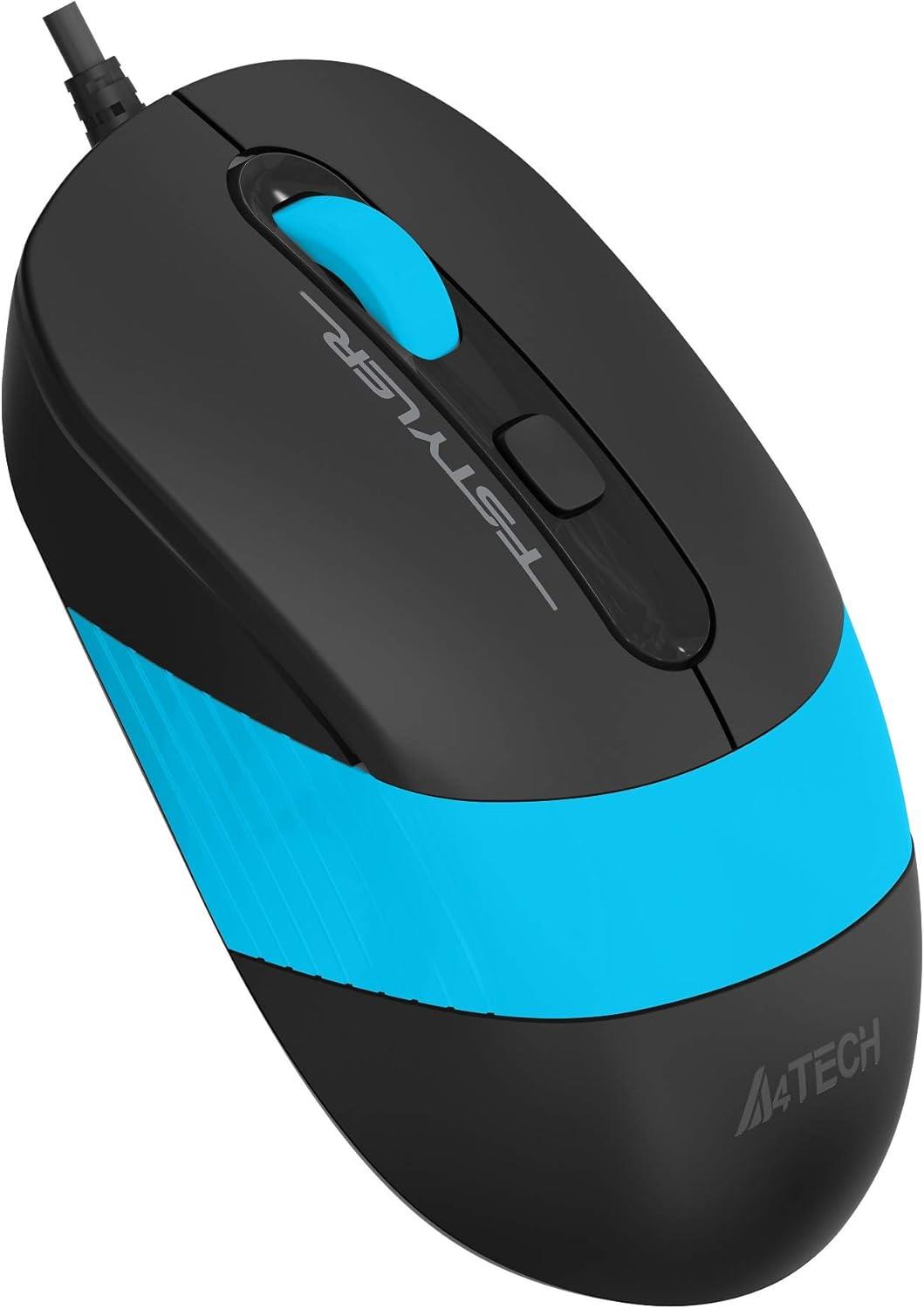 A4-Tech FM10 USB Siyah & Mavi Optik 1600 DPI Kablolu Mouse