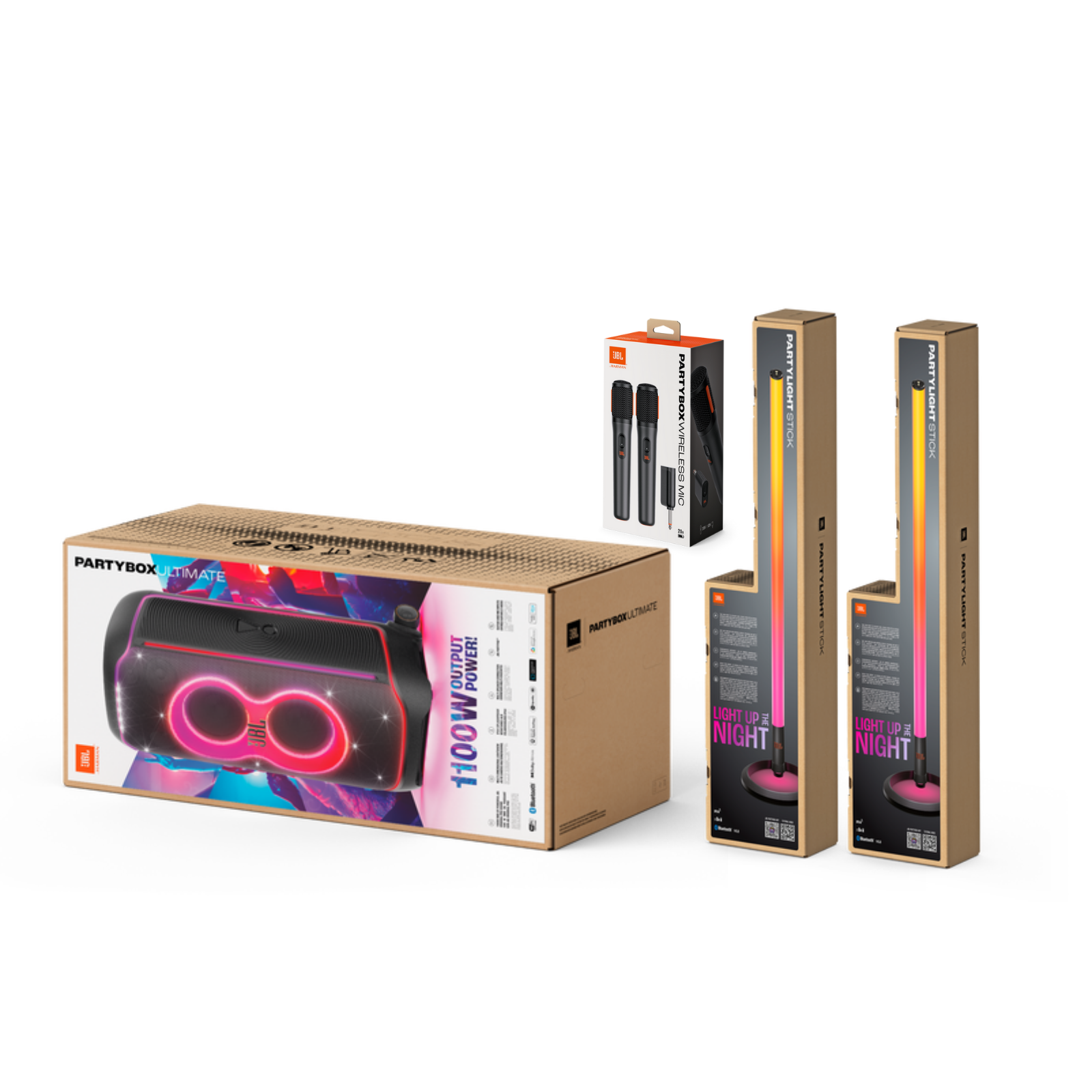 JBL PartyBox Ultimate Bluetooth Hoparlör ve Kablosuz Karaoke Eğlence Paketi