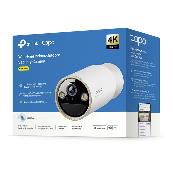 TP-Link Tapo C460 4K Gece Görüşlü IP Wi-Fi Güvenlik Kamerası