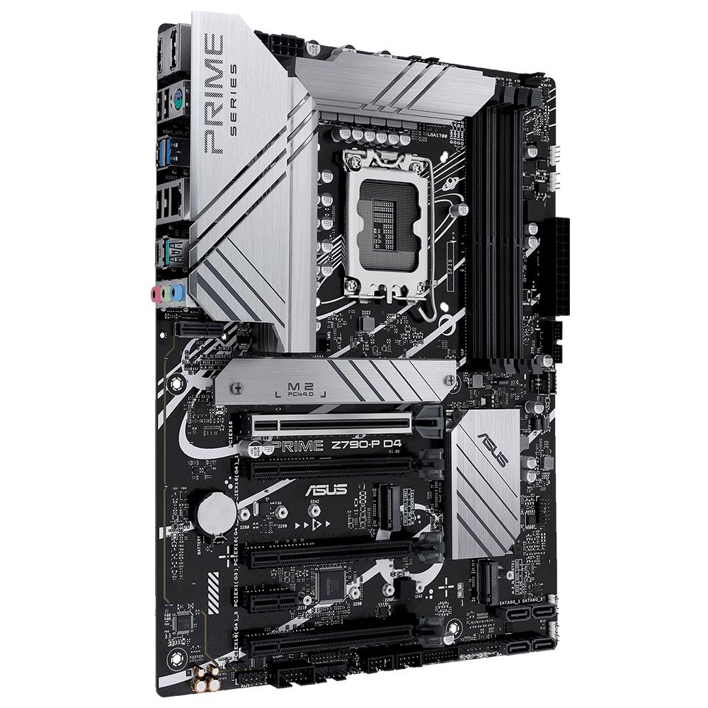 ASUS MB PRIME Z790-P D4 INTEL Z790 LGA1700 DDR4 5333 DP HDMI 3X M2 USB3.2 AURA RGB 2.5GBİT LAN ATX ASUS 5X PROTECTION III ARMOURY CRATE AI SUİTE 3