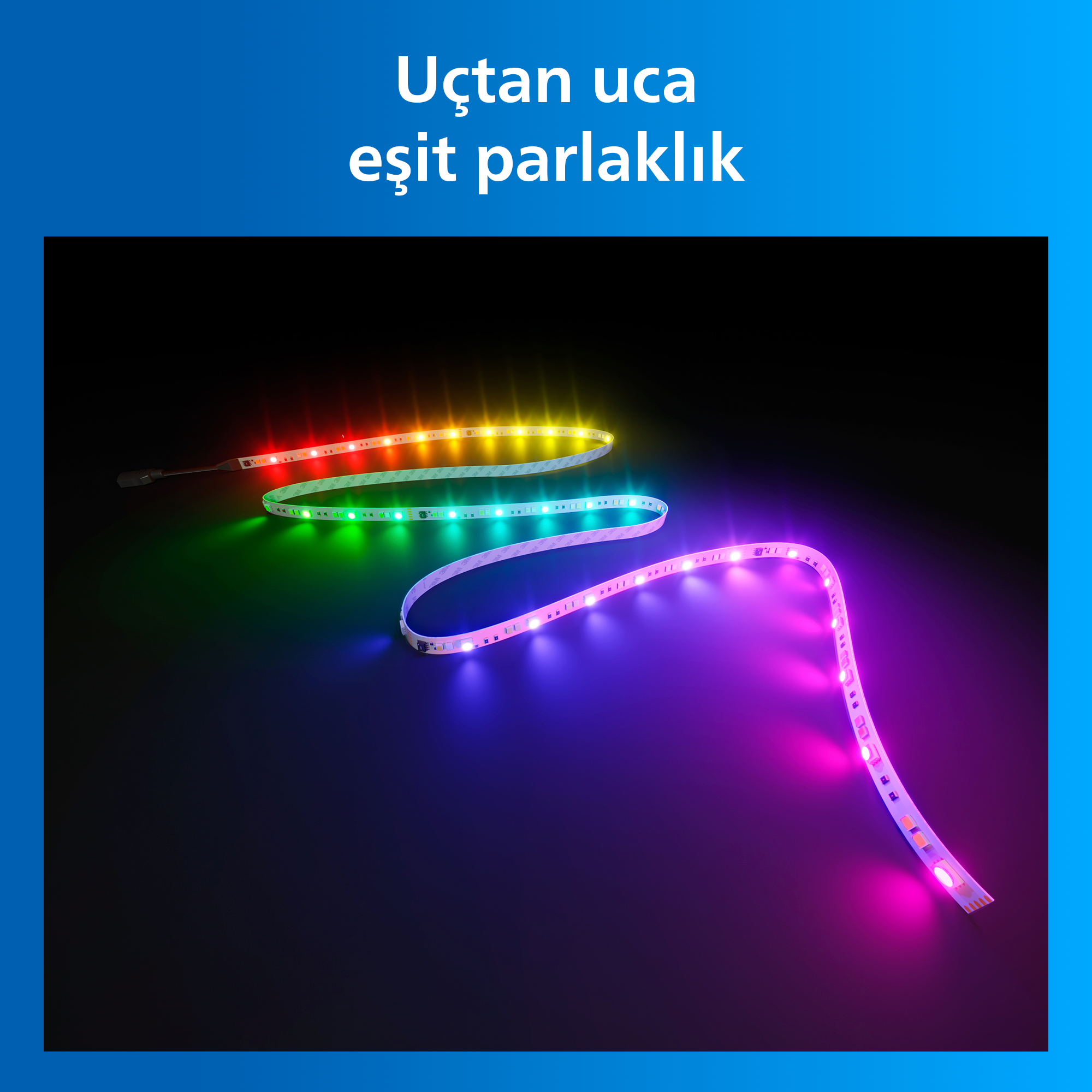 Philips Smart Lighting RGBICWW LED Şerit 5 m (Type-C) - Google Home, Alexa, HomeKit ve Matter uyumlu