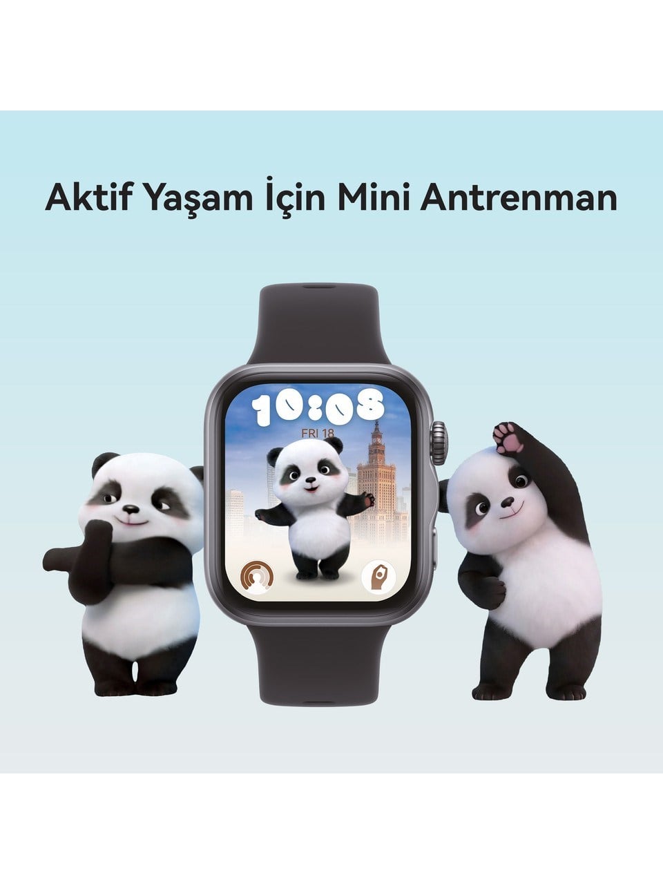 Huawei Watch Fit 5 Siyah + Freebuds SE 2 Beyaz Kulaklık Hediyeli