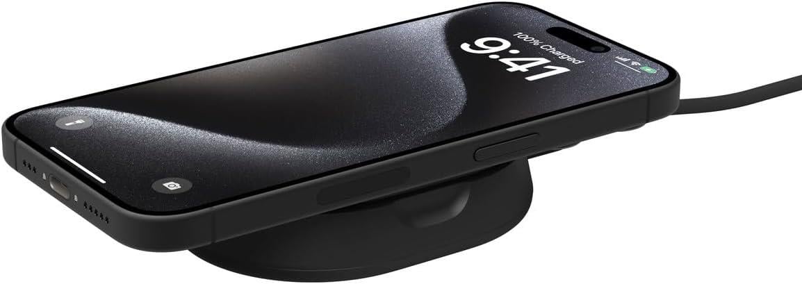 Belkin BoostCharge Pro MagSafe 15W Qi2 Katlanabilir Manyetik Kablosuz Şarj Cihazı, Siyah