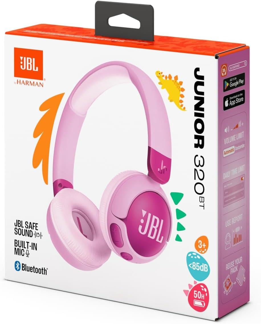 JBL JR320BT Bluetooth Çocuk Kulaklığı, Mor