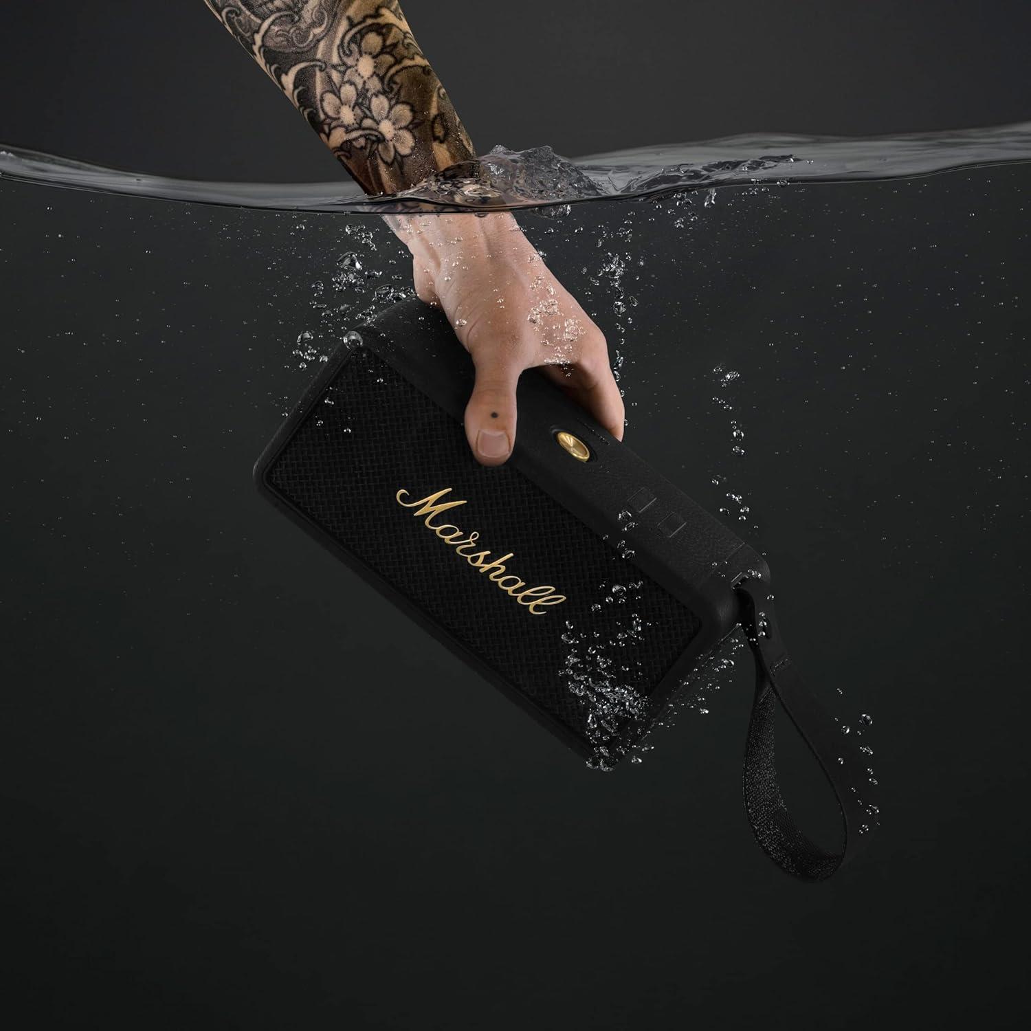 Marshall Middleton BT Hoparlör, Blk&Brass - Siyah