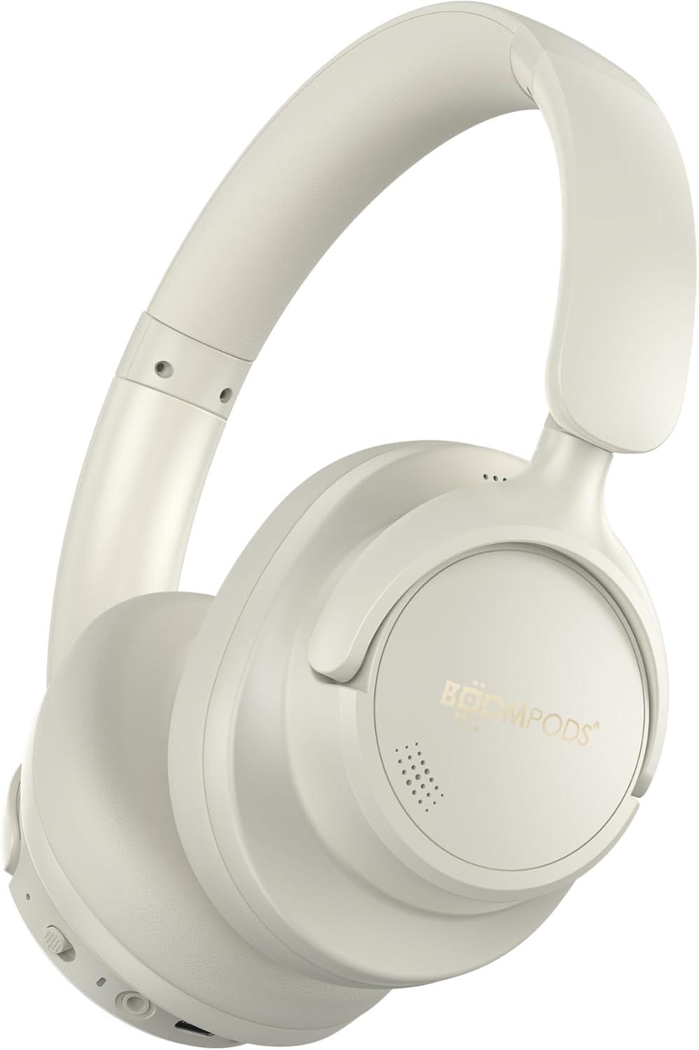 Boompods Headpods ANC+, Bluetooth Kulaküstü Kulaklık, Kum Beji