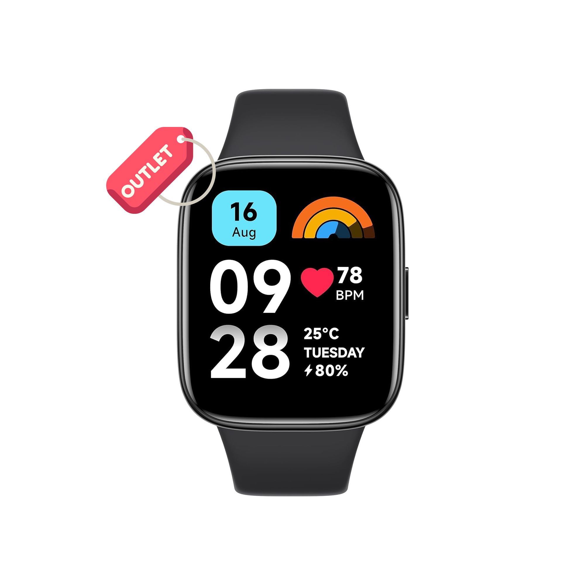 OUTLET Xiaomi Redmi Watch 3 Active Siyah Akıllı Saat 
