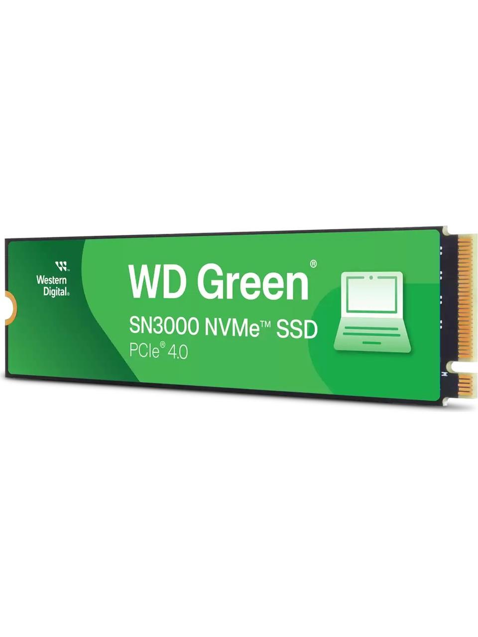 WD Green SN3000 2TB 5000MB/s-4200MB/s PCIe Gen4 x4 NVMe M.2 2280 SSD - WDS200T4G0E