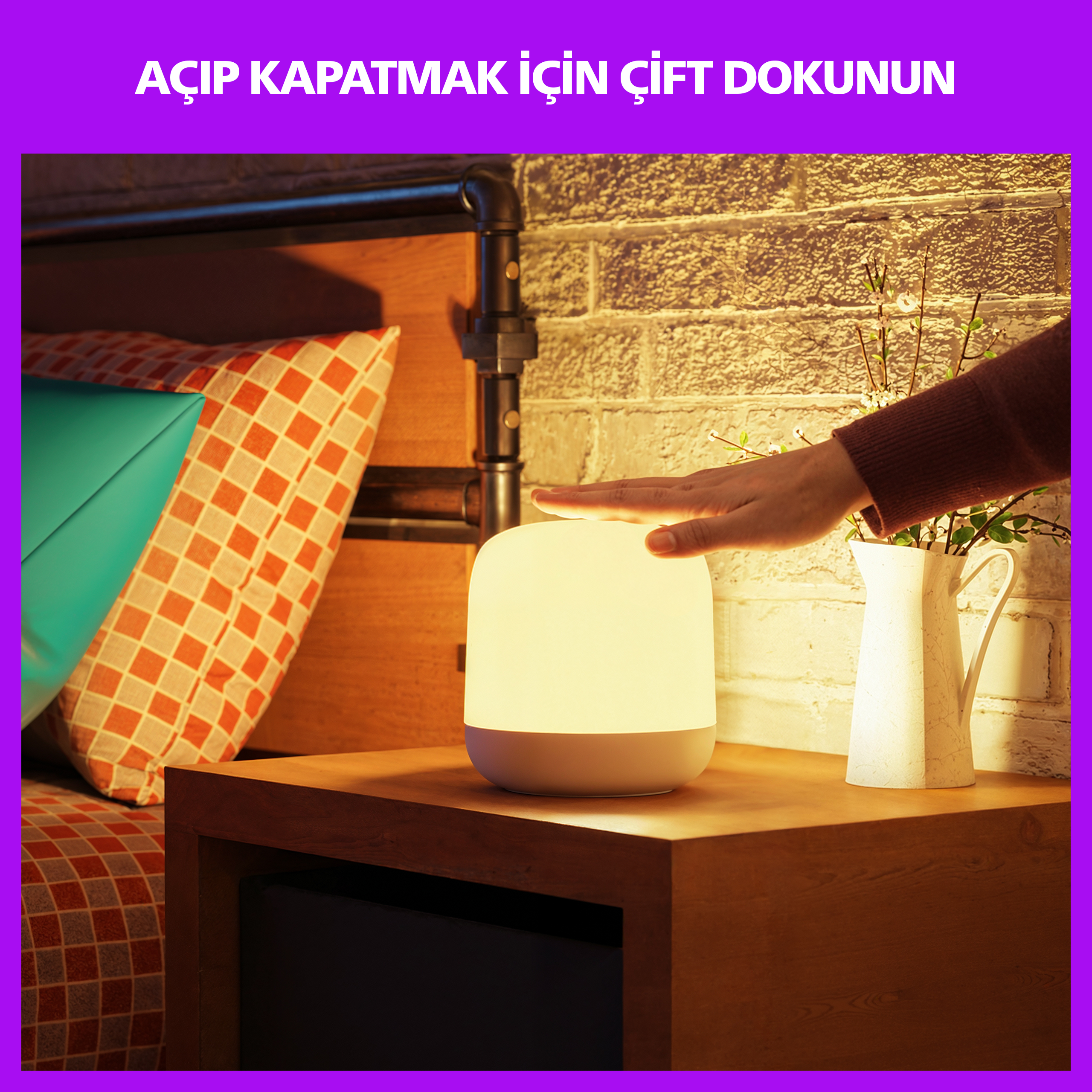 Philips Smart Lighting Hero Akıllı Masa Lambası (Type-C) - Google Home, Alexa, HomeKit ve Matter uyumlu