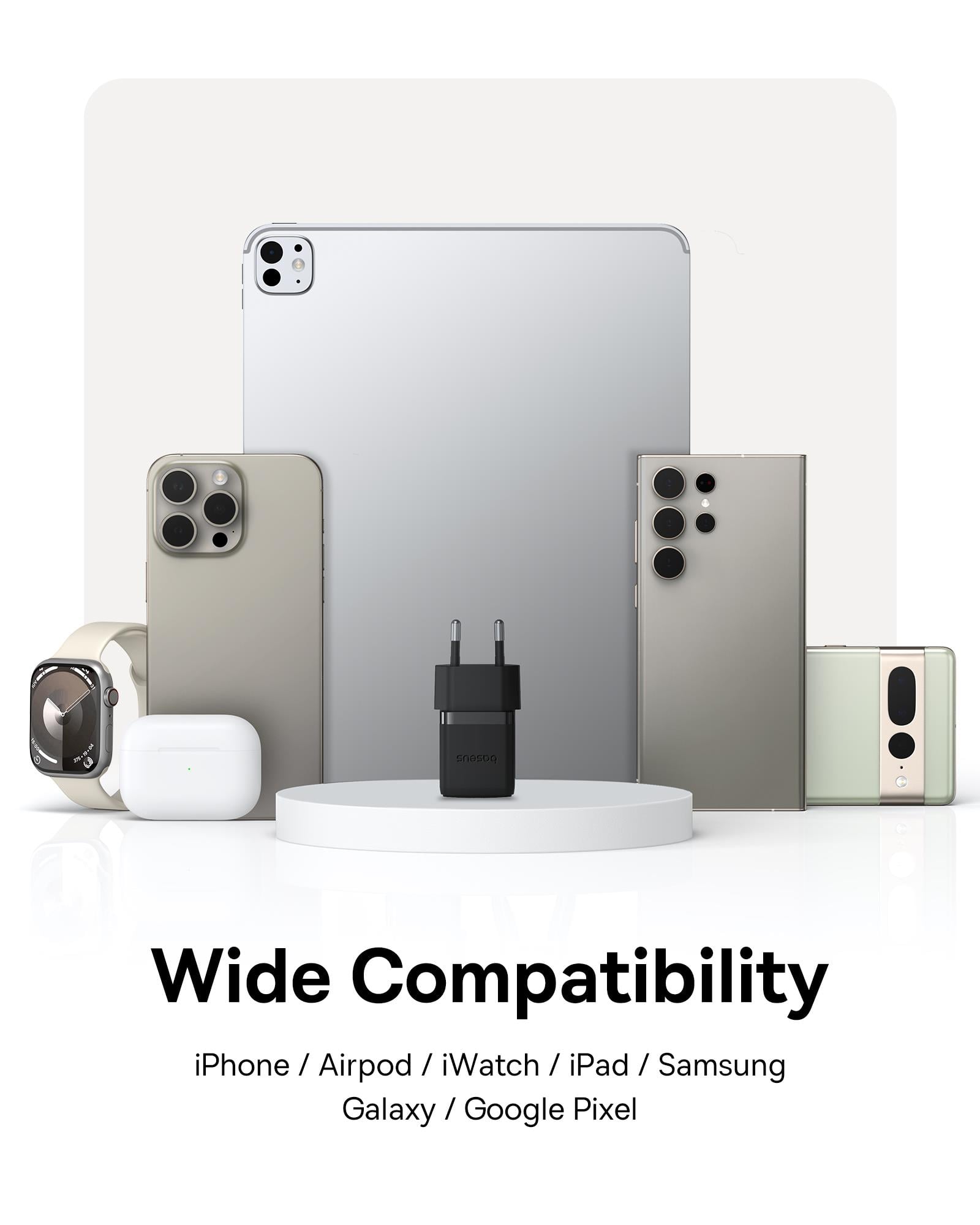 Baseus Palm 1C 20 W Hızlı Şarj Adaptörü, Siyah