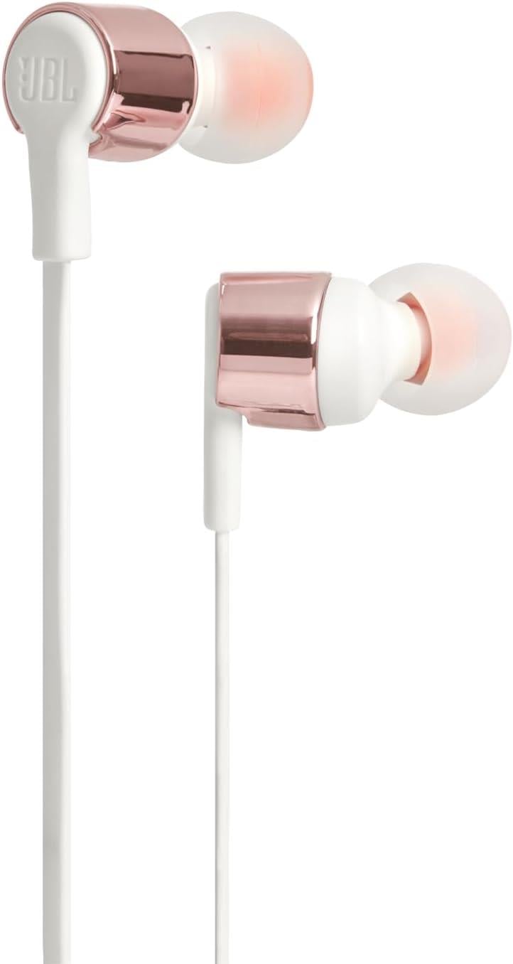 JBL T210 Siyah Kablolu Mikrofonlu Kulak İçi Kulaklık, Gold