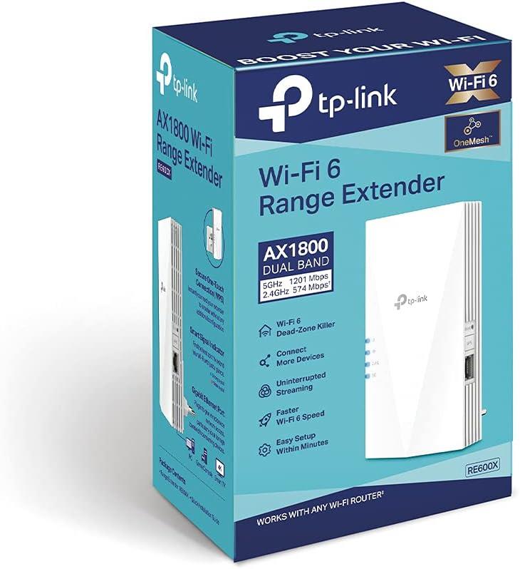 TP-Link RE600X, AX1800 Mbps OneMesh Wi-Fi 6 Menzil Genişletici