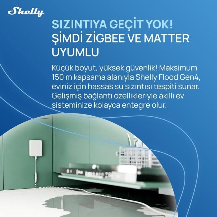 Shelly Flood Gen4 Akıllı Su Kaçak Sensörü