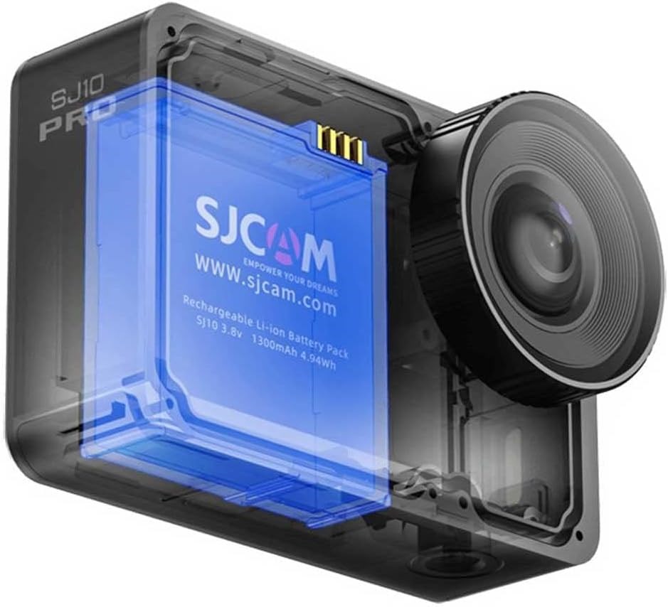 Sjcam SJ10 Pro Dual Screen Wi-Fi 4K/60 Fps Aksiyon Kamera - Siyah