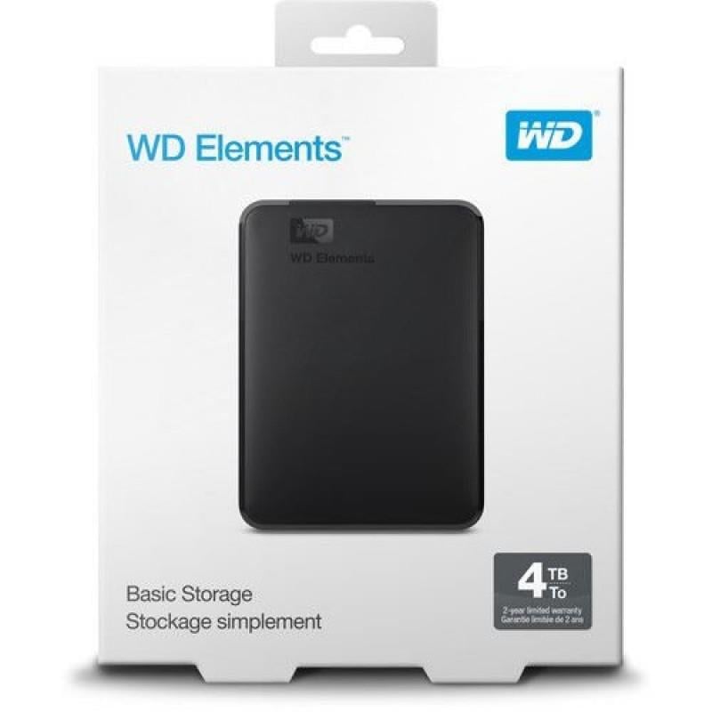 WD 4TB Elements Siyah USB 3.0 2,5 (WDBU6Y0040BBK-WESN) Taşınabilir Disk