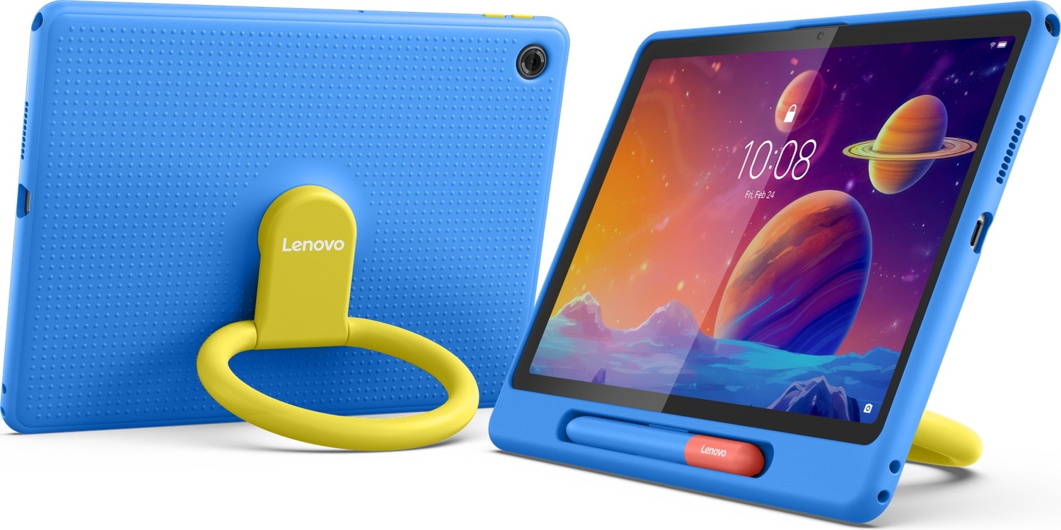 Lenovo Tab + Tab K10 Gen 2 (Zaeh, Zaej, Zaek, Zael - TB311FU, TB311XU) Uyumlu Play Suite Kalem + Tablet Kılıfı Mavi ZG38C07051