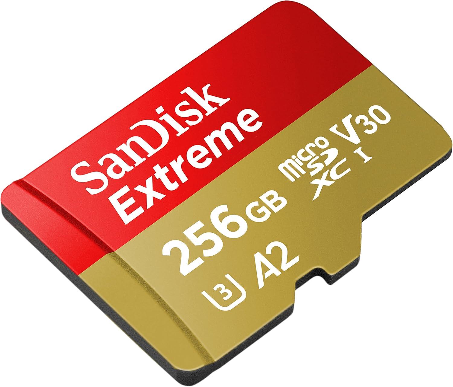 SanDisk Extreme 256GB microSDXC UHS-I CARD Hafıza Kartı - SDSQXAV-256G-GN6MN