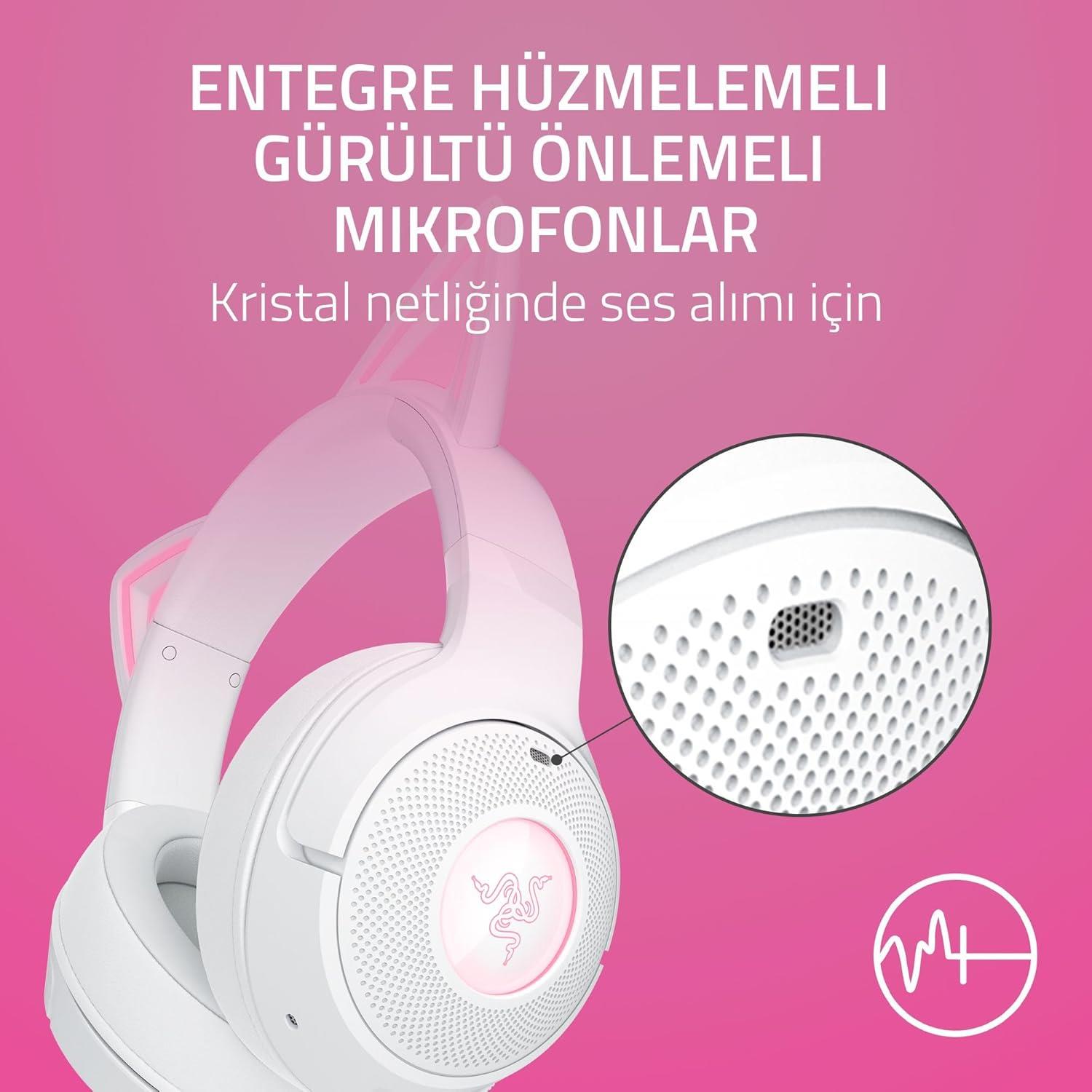 Razer Kraken Kitty V2 Bluetooth Kulaklık Beyaz RZ04-04860600-R3M1