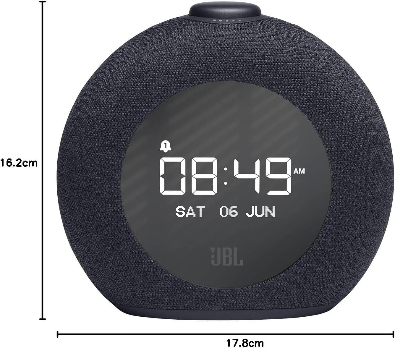 JBL Horizon 2 Alarmlı Saat, Bluetooth Hoparlör, Siyah