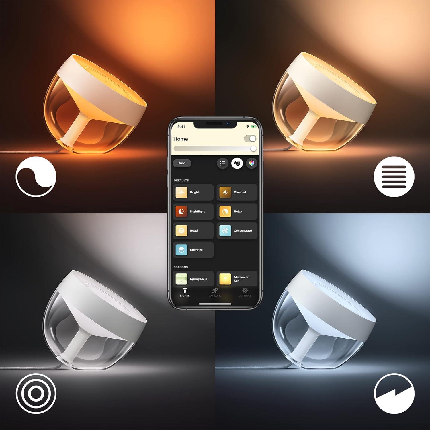Philips Hue Beyaz ve Renkli Ambiance Iris Masa Lambası - 929002376101