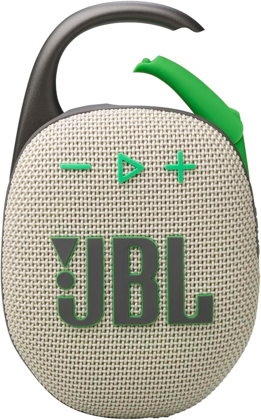 JBL Clip5, Bluetooth Hoparlör IP67, Bej/Yeşil