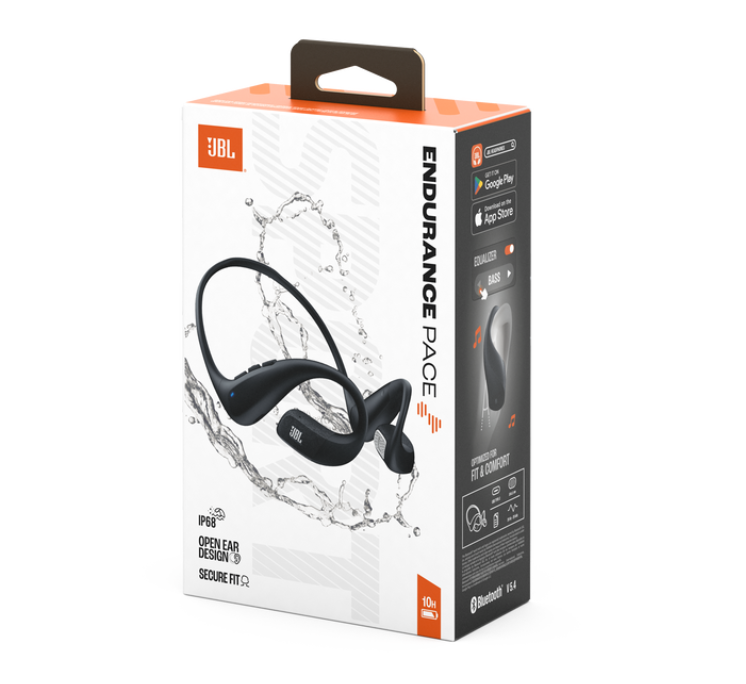 JBL Endurance PACE Bluetooth Kulaklık, IP68, Siyah