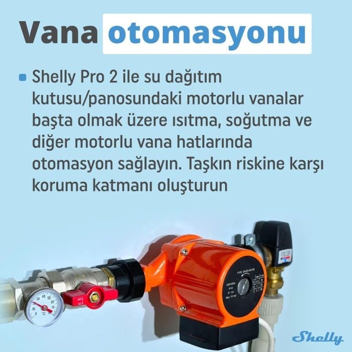Shelly Pro 2 DIN Ray 2 Kanal Akıllı Röle