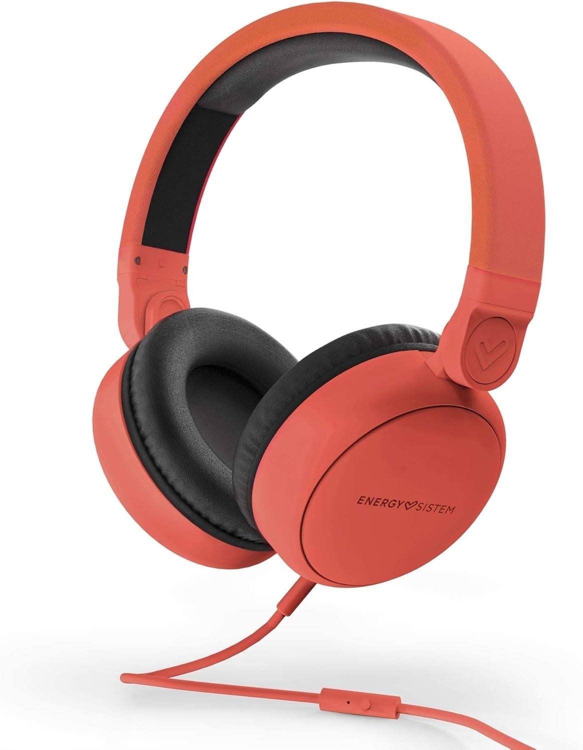 Energy Sistem En448838 Style 1 Kablolu Kulaküstü Kulaklık Kırmızı