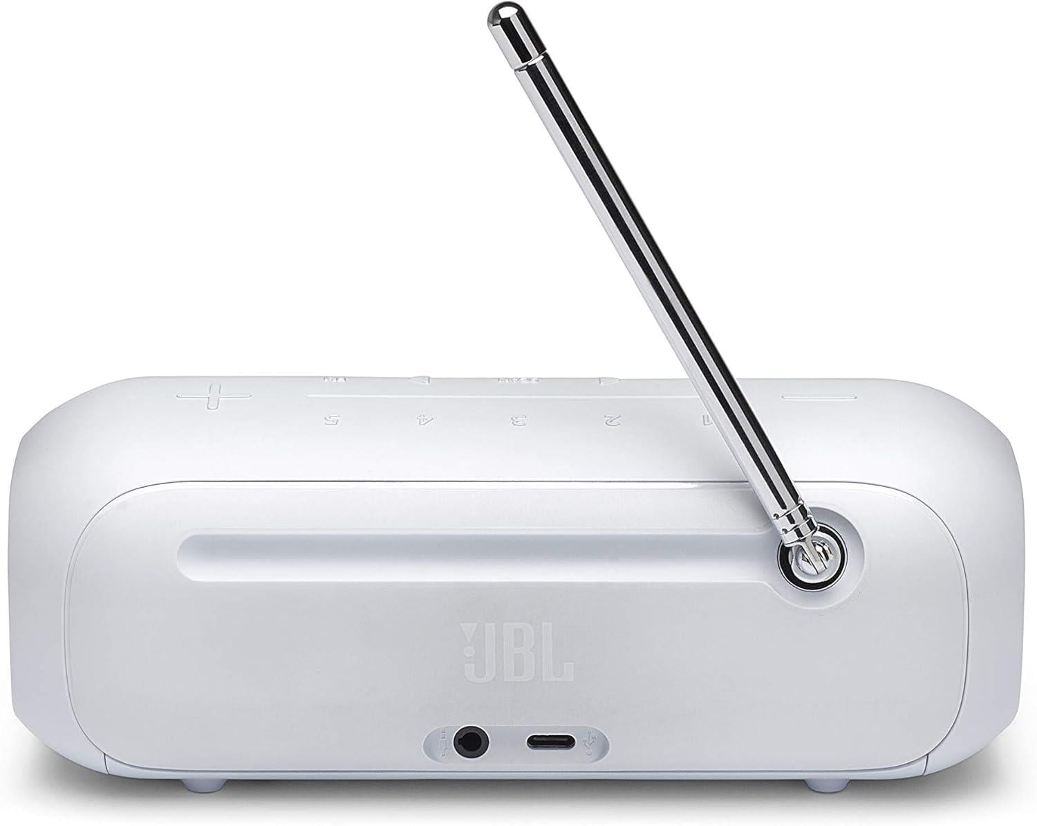 JBL Tuner2 Bluetooth Hoparlör, DAB-FM Radyo IPX7,Beyaz