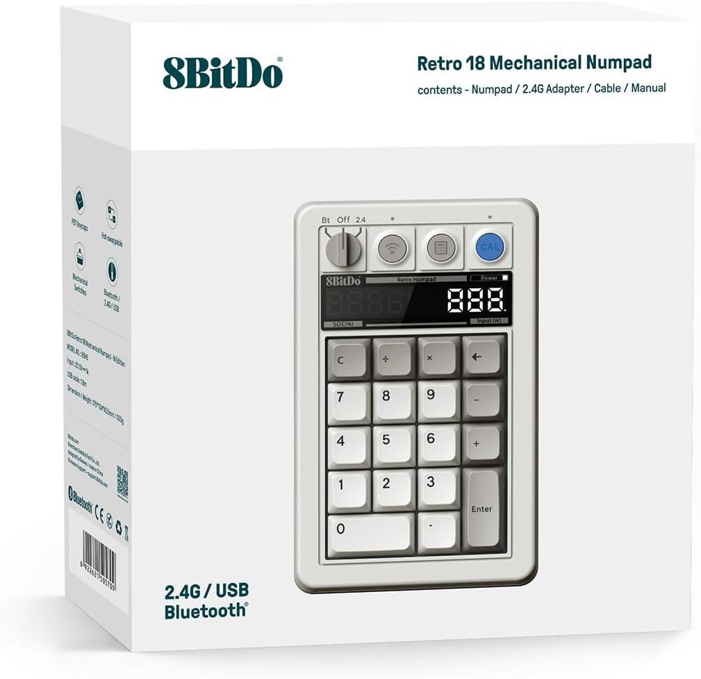 8BitDo Retro 18 M Edition Mekanik Numpad
