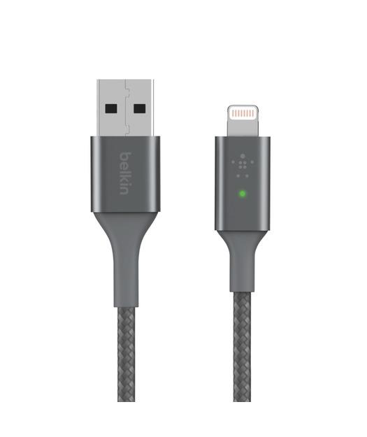 Belkin Smart Led Lightning Kablo - 1.2M Gri
