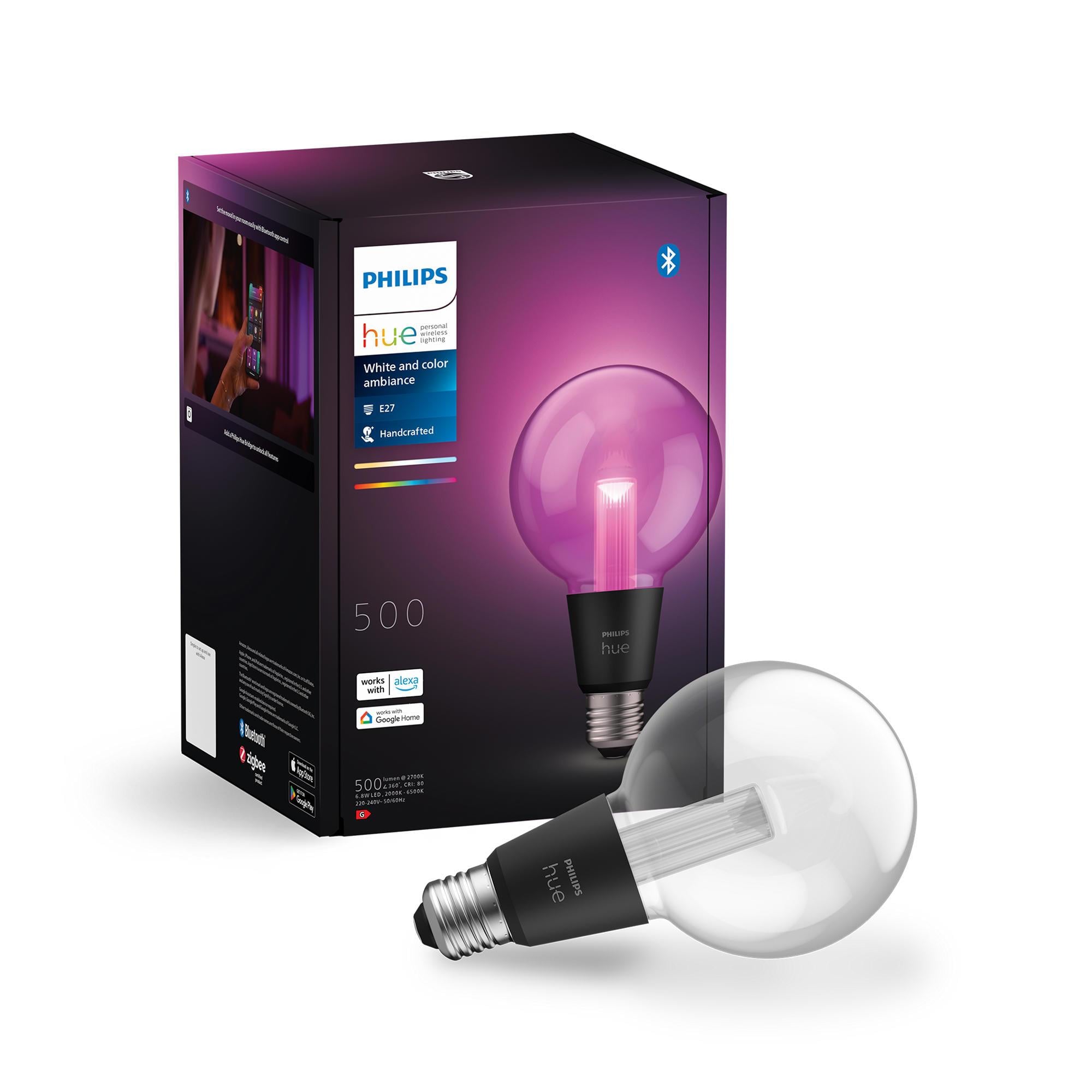 Philips Hue G95 E27 Renkli Akıllı Ampul