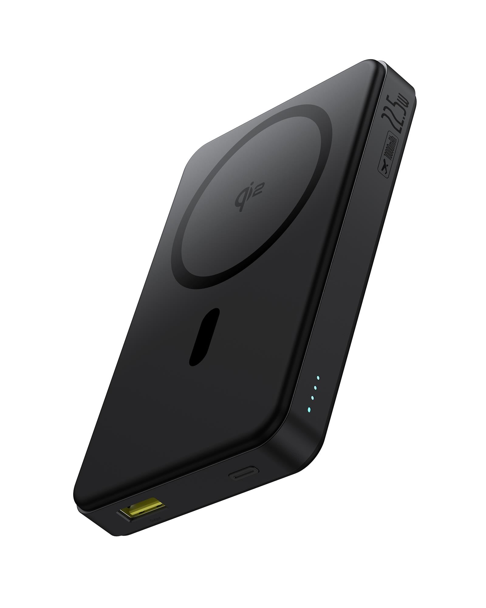 Baseus Airpow II Qi2 10000mAh MagSafe Powerbank 15W Kablosuz + 22,5W USB-A + 20W PD USB-C, Siyah