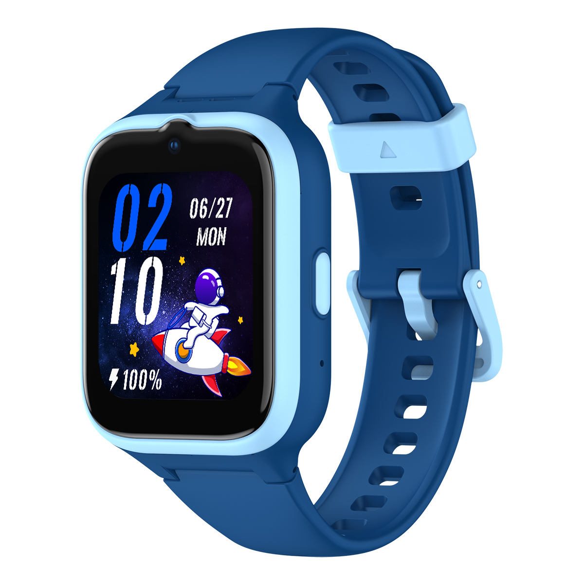 Buff Kids Watch Play 4.5G Sim Kartlı GPS Konum Takibi Görüntülü Görüşme IP68 Akıllı Çocuk Saati - Mavi