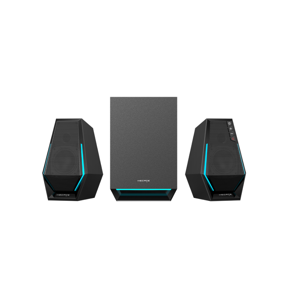 Edifier HECATE G1500 MAX 30W RMS Bluetooth 5.3 RGB Işıklı 2.1 Gaming Masaüstü Hoparlör Sistemi – 4 İnç Subwoofer, USB-C/USB-A/AUX - Siyah