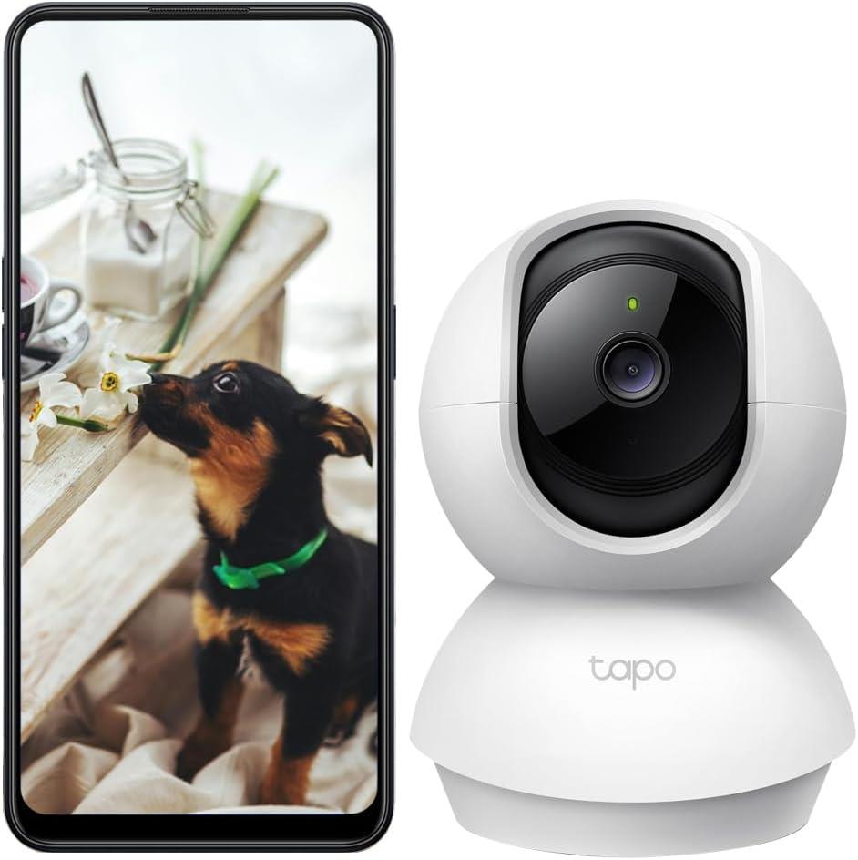 TP-LINK Tapo C210, 2K 3MP İç Mekan Wi-Fi Güvenlik Kamerası, Hareket Tespit ve Takibi, 360°, 9m Gece Görüşü, Çift Yönlü Sesli İletişim, Bebek Ağlaması Tespiti + Sandisk ULTRA 64GB Hafıza Kartı