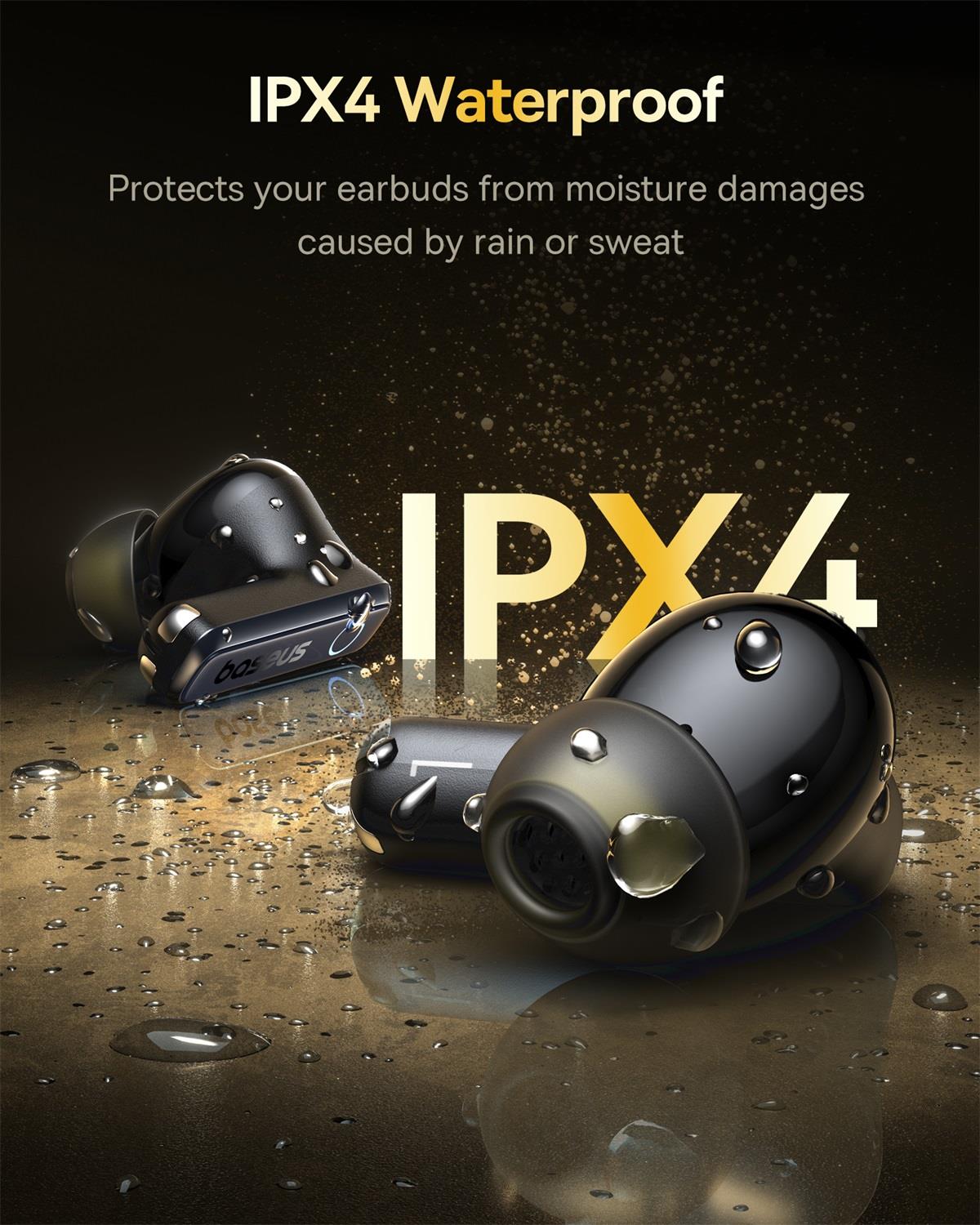 Baseıs Bowie 35 TWS ANC Super Bass Bluetooth Kulak İçi Kulaklık Siyah