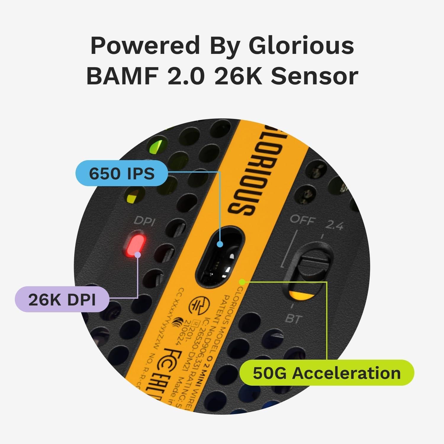 Glorious Model O 2 Mini Kablosuz Siyah Gaming Mouse