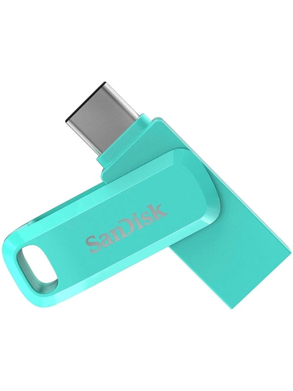 SanDisk Ultra Dual Drive Go USB Type CTM Flash Drive 256GB Tiffany Green