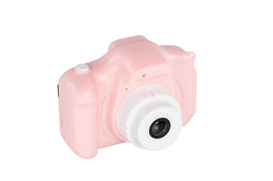 Acton Full HD Dijital Çocuk Fotoğraf Makinesi - Pembe