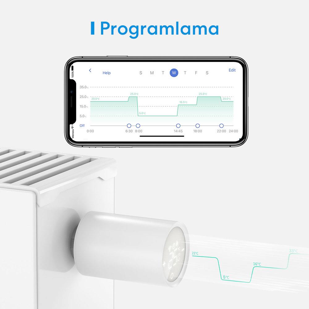 Meross Akıllı Termostat Vanası MTS150